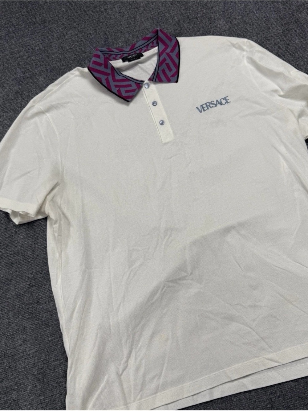 Versace Taylor Fit Geometric Polo 6XL